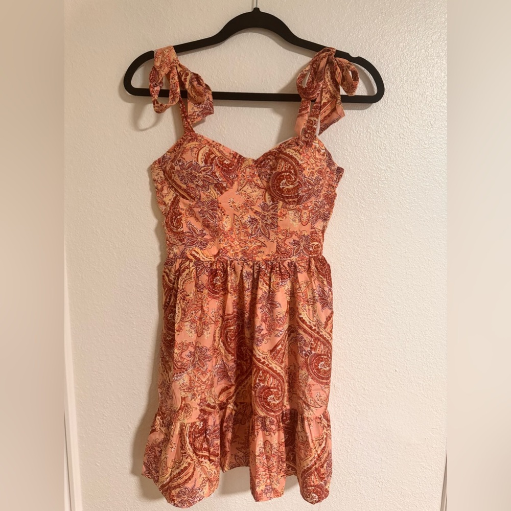 Pink paisley sundress